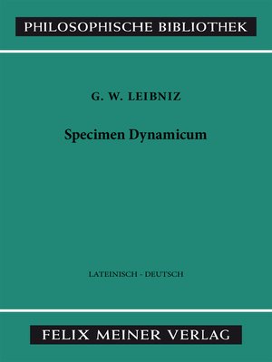 cover image of Specimen Dynamicum